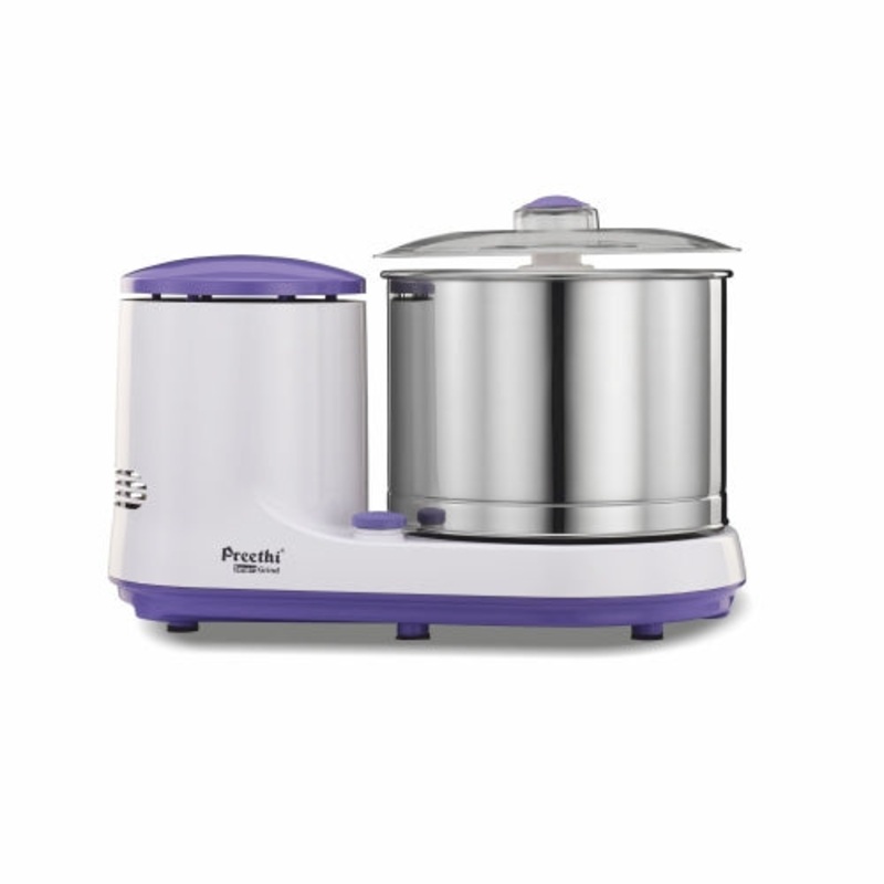 Preethi WG - 906 Smart Grinder 1.25 Litre 150 Watts Table Top Wet Grinder | White & Purple