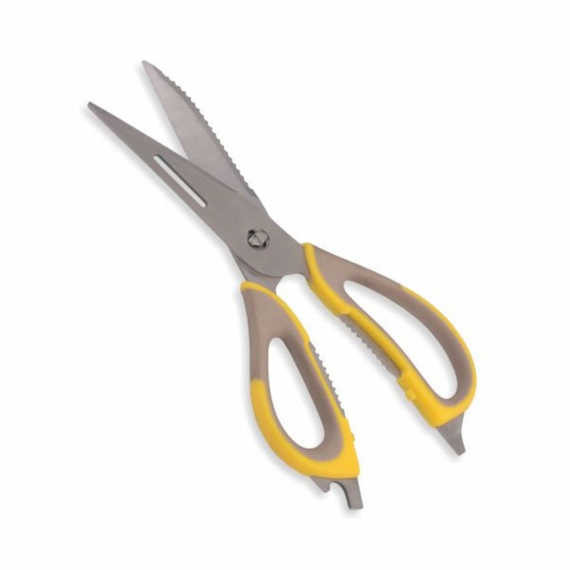 Classy Touch Professional Multifunctional Kitchen Scissor - CT402 | Grey & Yellow