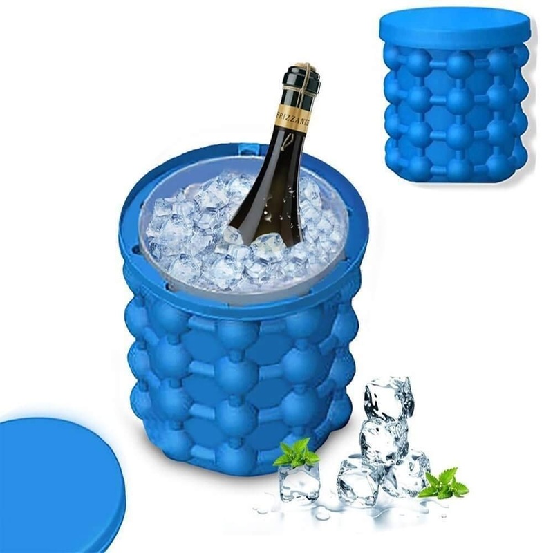 Silicon Space Saving Ice Cube Mould | Blue