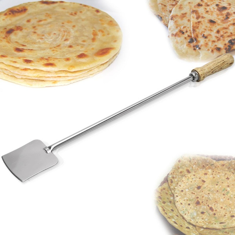 Toral Stainless Steel Wooden Handle Palta | Turner | 1 Pc