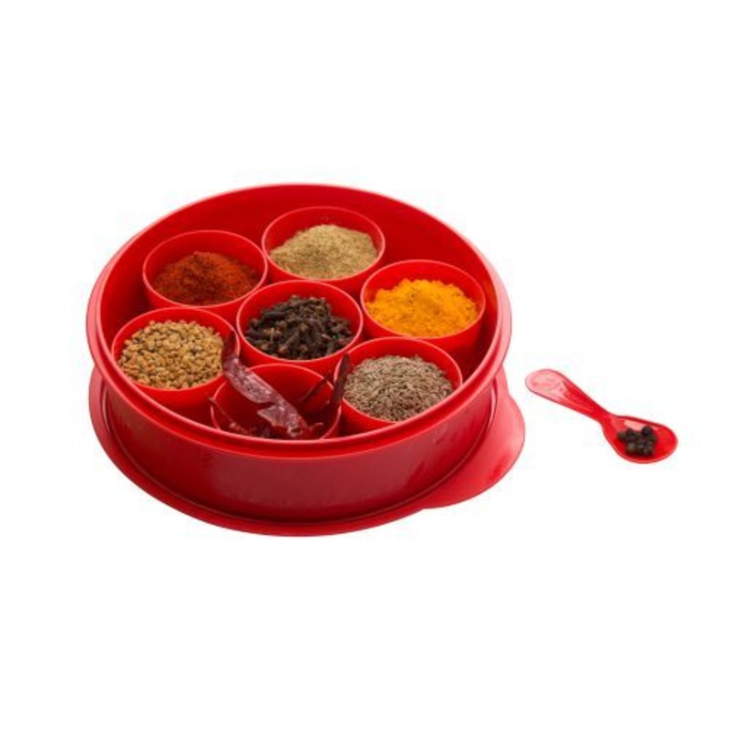 Varmora Spice Keeper / Masala Box, Red