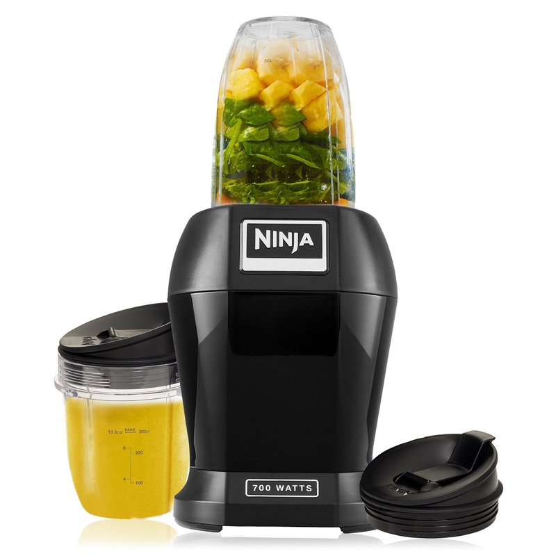 Nutri Ninja Lite 700 Watts Personal Blender with Two Tritan Jars - BL457  | Black