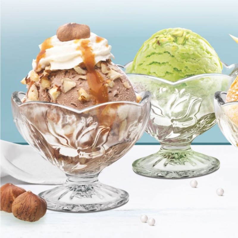 Treo Ancy 120 ML Bowl | Transparent | Set of 6 Pcs