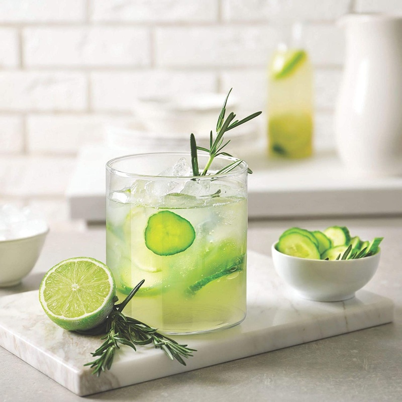 Treo Borosilicate Vector 210 ML Tumbler | Set of 6 Pcs