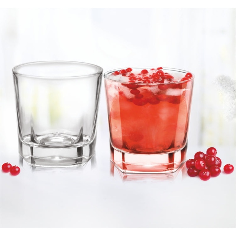 Treo Crescent Cool 205 ML Tumbler | Transparent | Set of 6 Pcs