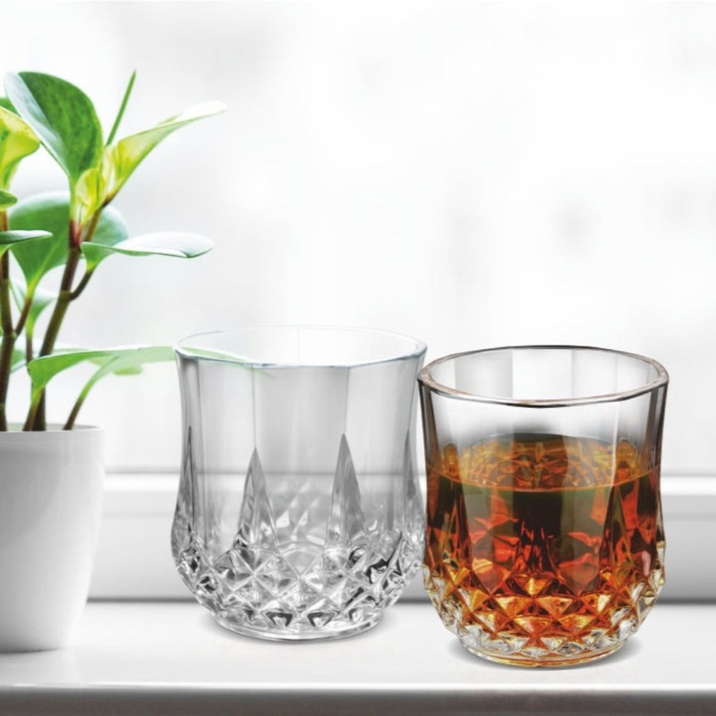 Treo Crystal Cool 290 ML Tumbler | Transparent | Set of 6 Pcs
