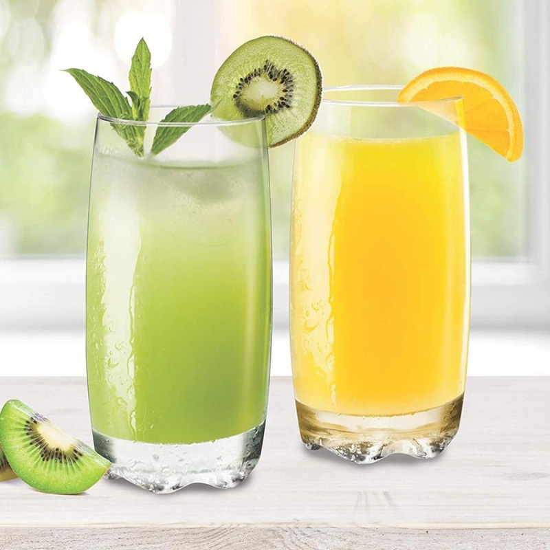 Treo Lyon 300 ML Tumbler | Transparent | Set of 6 Pcs