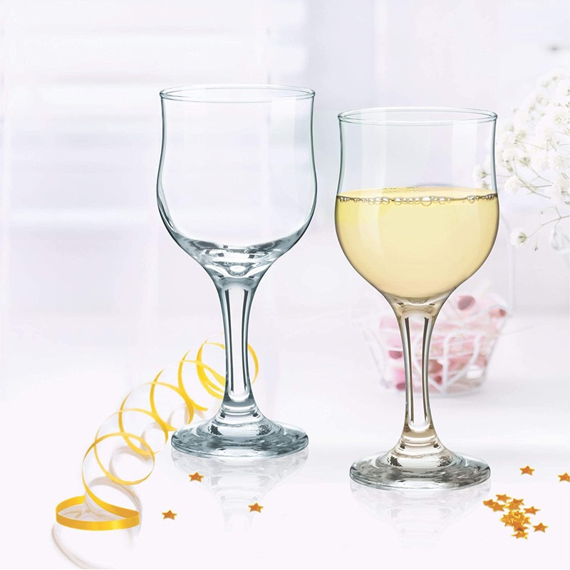 Treo Odyssey White Wine Glass set | 240 ML | Transparent | Set of 6 Pcs