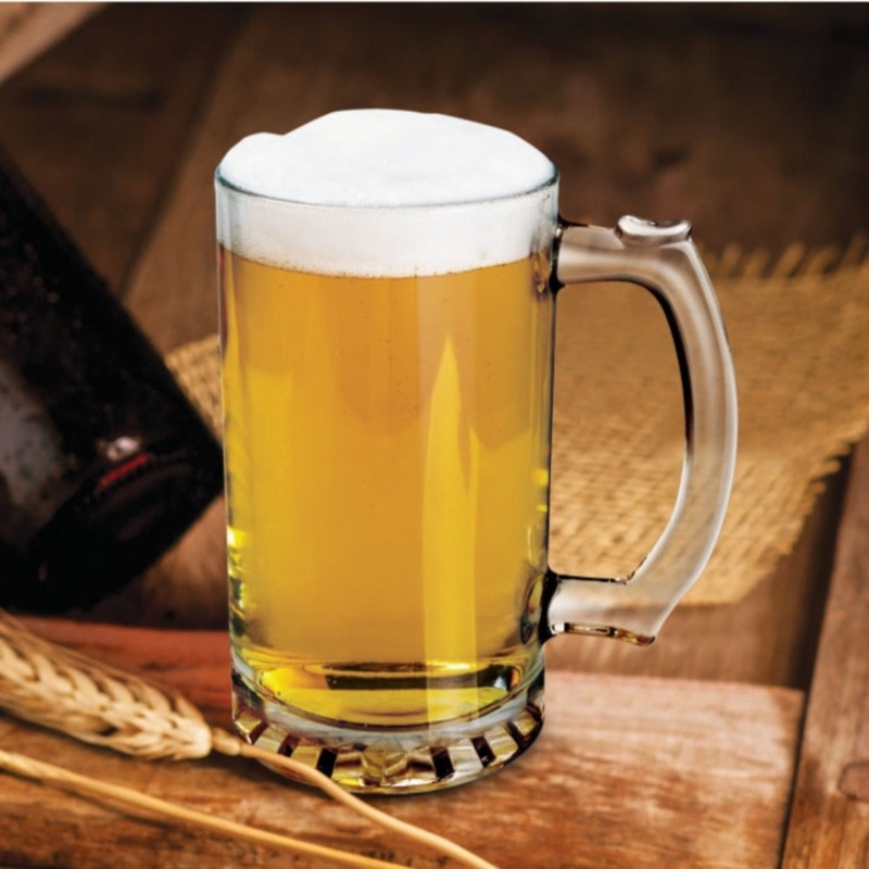 Treo Thunder Cool 447 ML Beer Mug | Transparent | Set of 2 Pcs