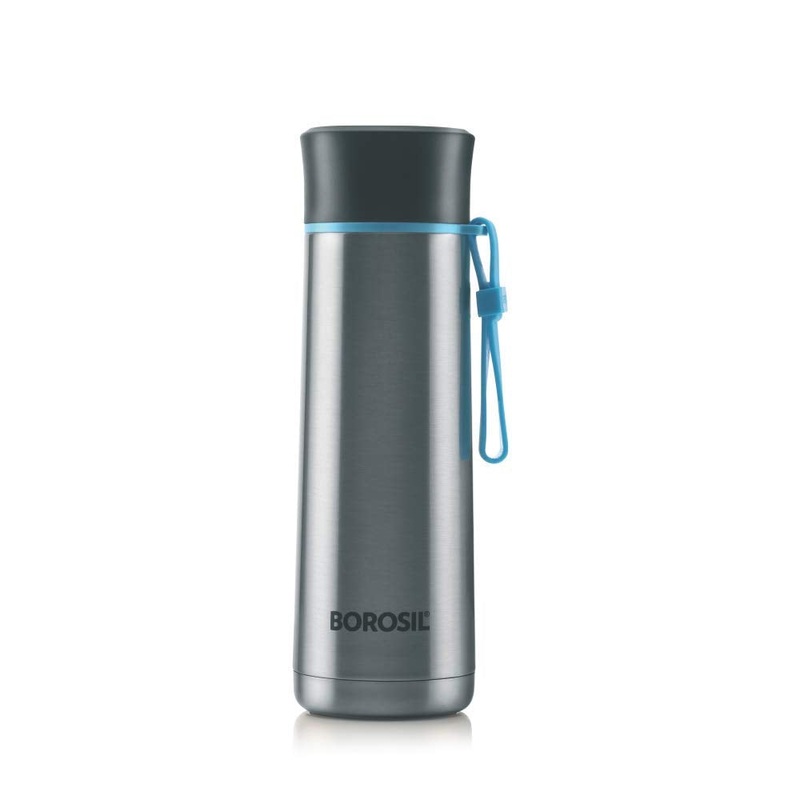 Borosil Hydra Sprint 400 ML Stainless Steel Vacuum Insulated Water Bottle | 1 Pc