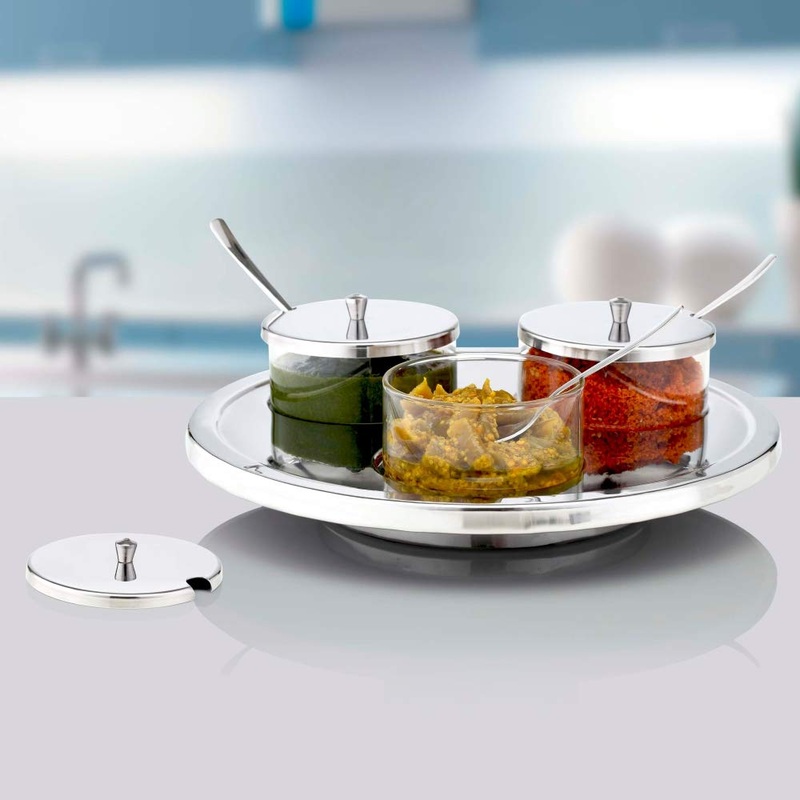 Borosil Orbit Tray 3 | Transparent