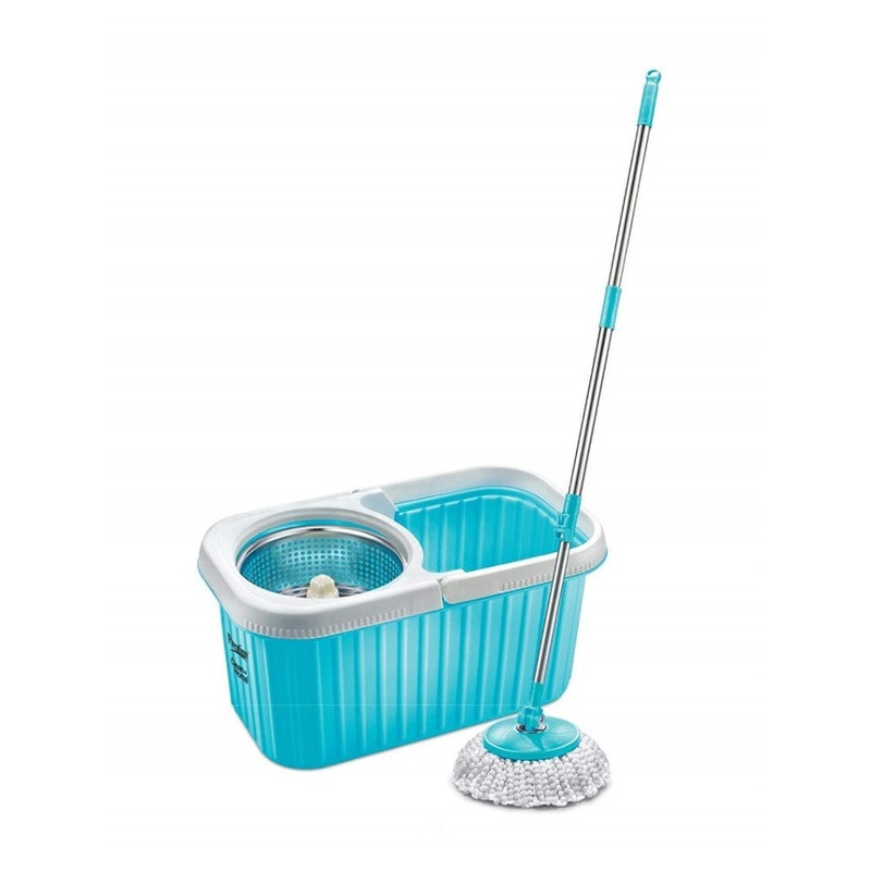Prestige Plastic Magic Spin Mop - PSB 11 with 2 Mop Heads | Blue