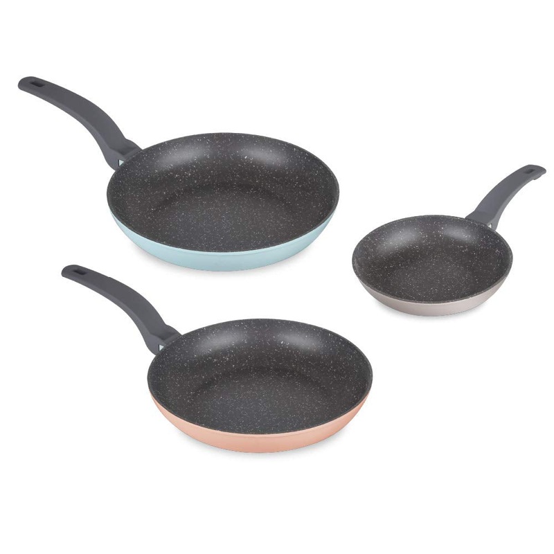 Prestige Stackable Series Die Cast Frypan Set | Multi | Set of 3 Pieces