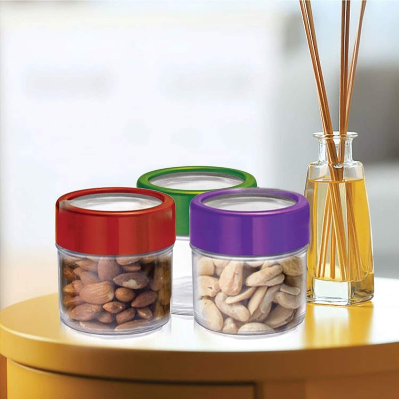 Treo Alfy 100 ML Glass Storage Jar | Set of 6 Pcs