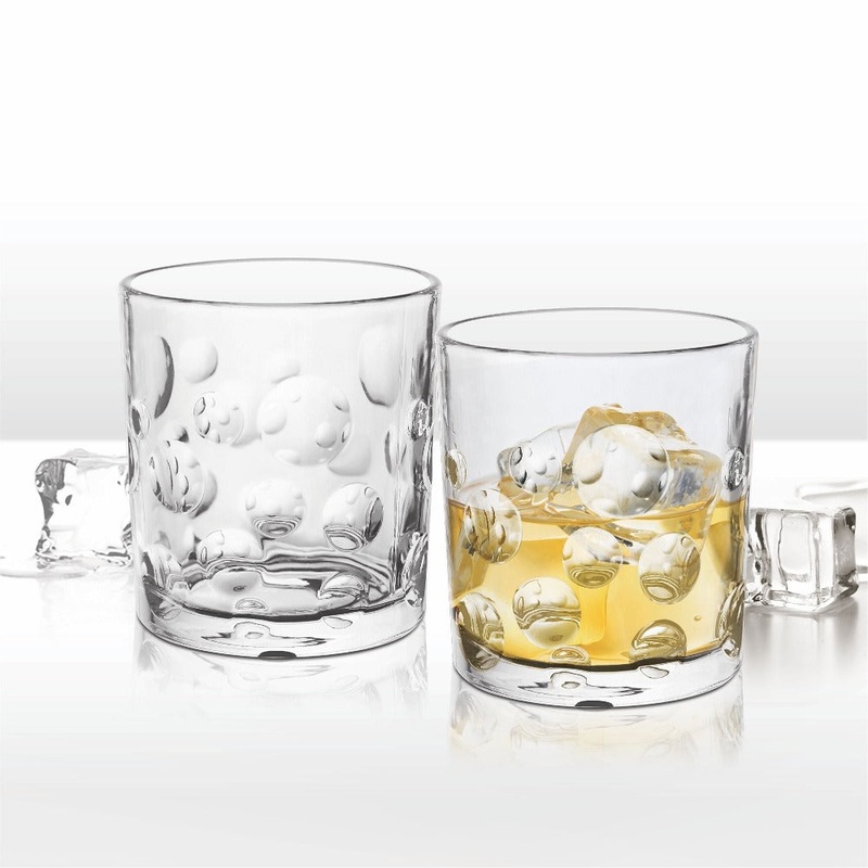 Treo Fizz 340 ML Whisky Tumbler | Transparent | Set of 6 Pcs
