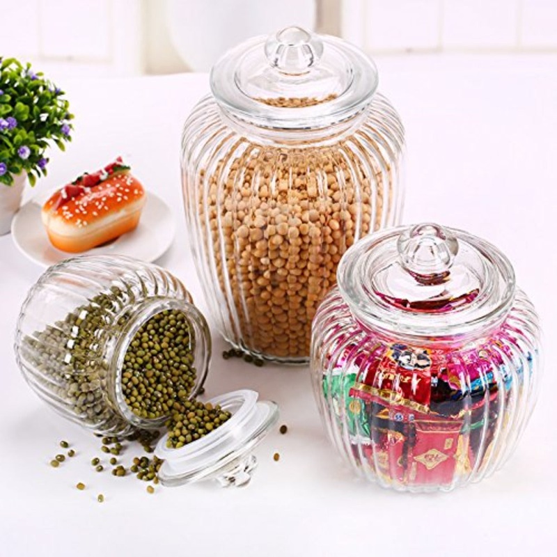 Treo Pot Jar with Glass Lid | Storage Jar | Transparent | 1 Pc