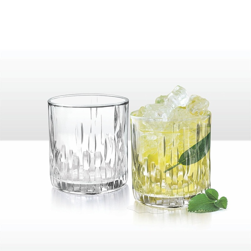 Treo Steps 225 ML Tumbler | Transparent | Set of 6 Pcs