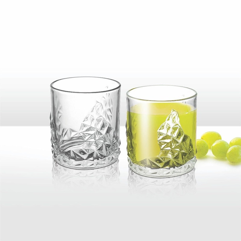 Treo Valley 225 ML Juice Tumbler | Transparent | Set of 6 Pcs