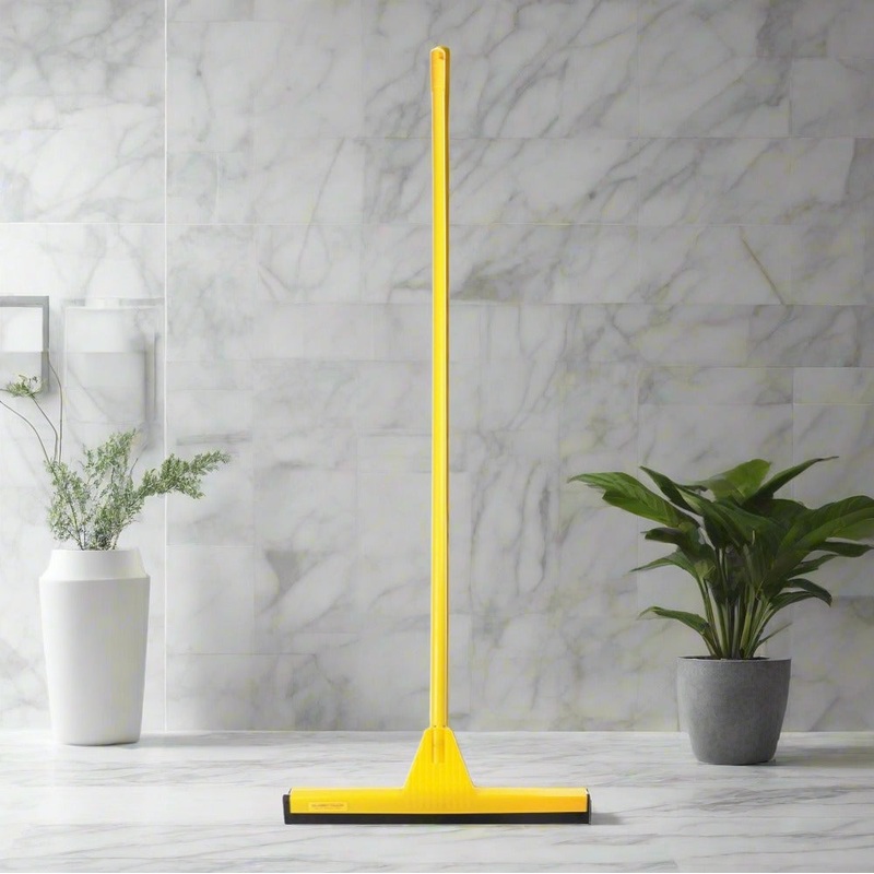 Classy Touch Floor Wiper With Stick | Yellow