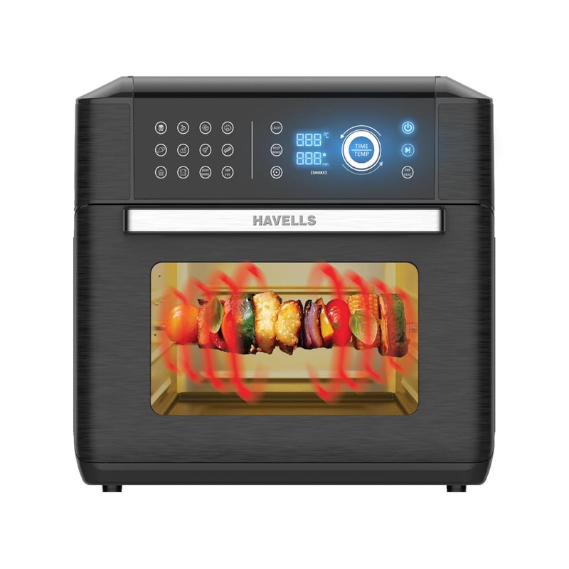 Havells Avanza 1700 Watt Air Oven | 15 Litre Family Capacity | 14 Pre-Set Functions | Black