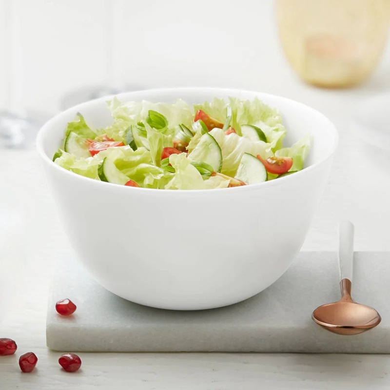 Larah Snow 500 ML Mixing Bowl | White | 1 Pc