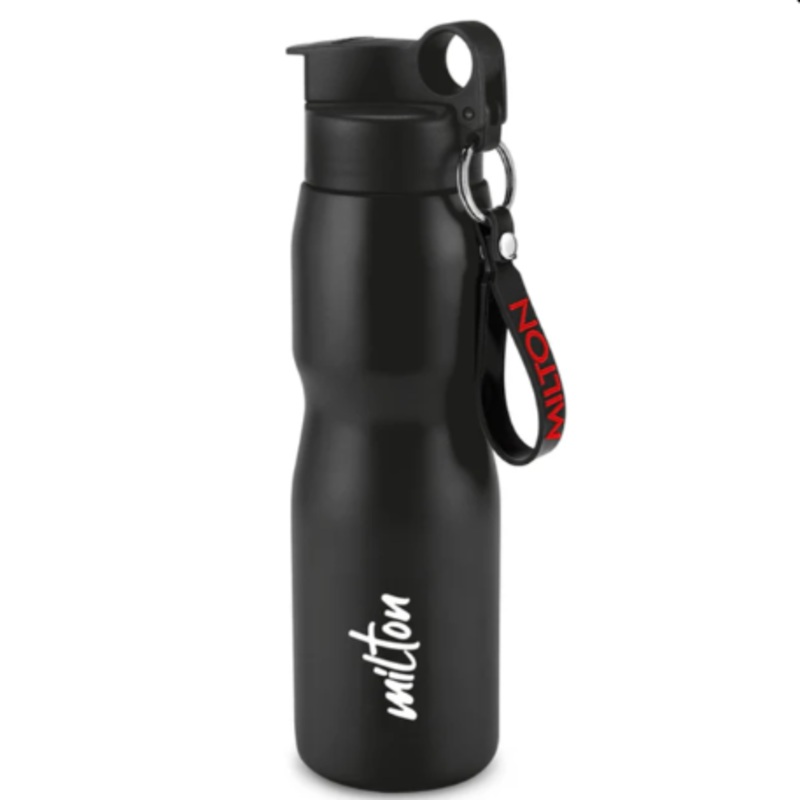 Milton Grit Unisteel Water Bottle | 750 ml | Black | Purple | Light Blue