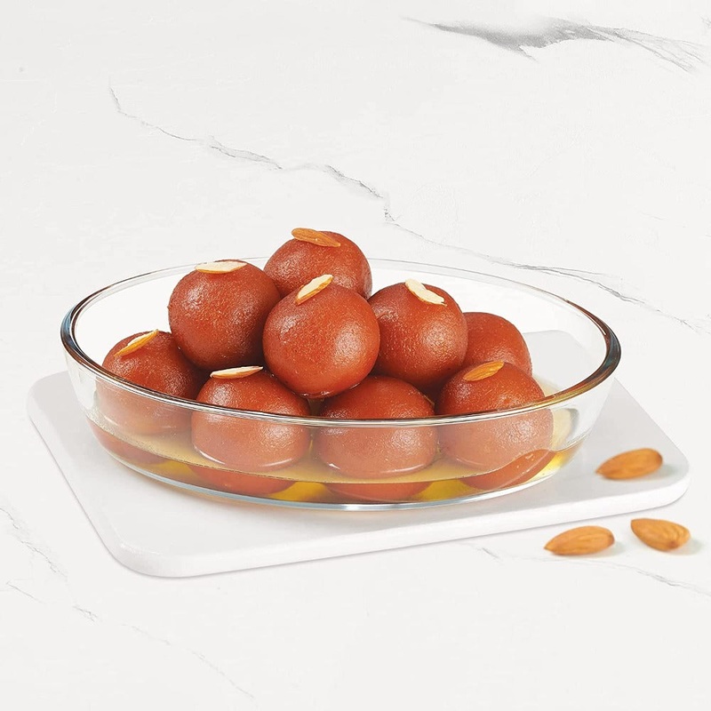 Treo Ovensafe Oval Borosilicate Glass Dish | Transparent | 1 Pc