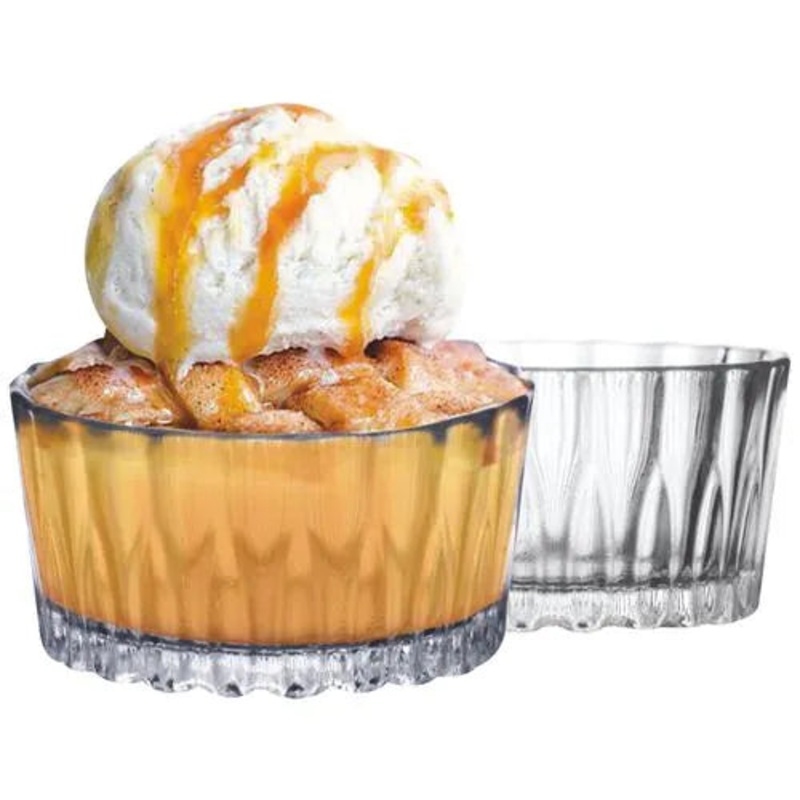Yera Vega 160 ML Snack bowls | Transparent | Set of 6 pcs