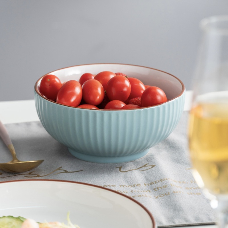 Dune Textured Serving Bowl Blue 650 ml