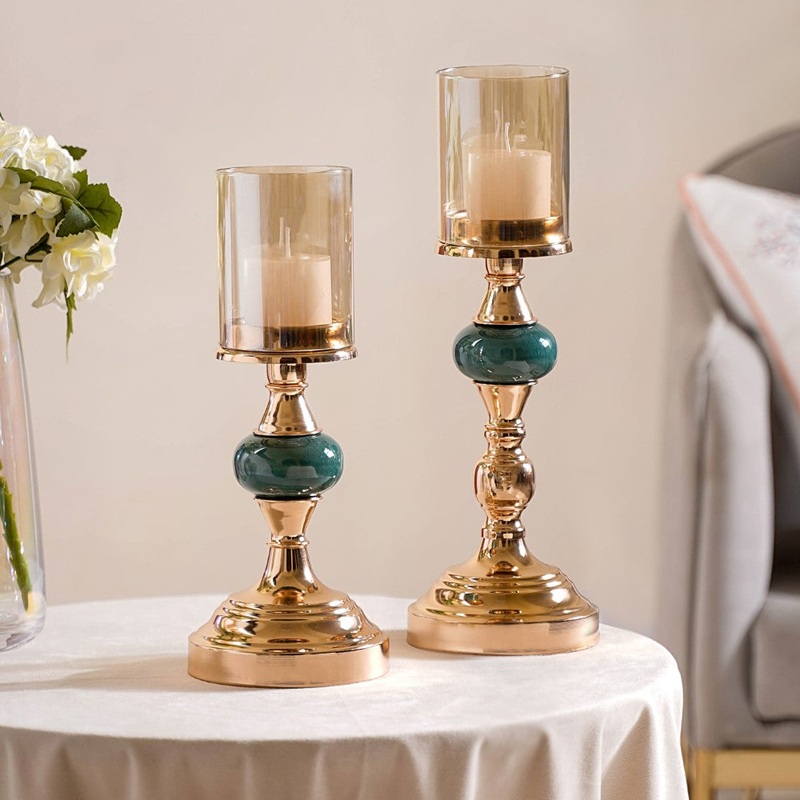 Emerald Decorative Candle Holder Set Of 2