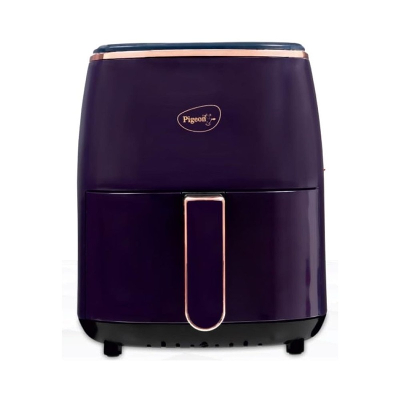 Pigeon Healthifry Plus 1400 Watt 4.2 Litre Digital Air Fryer | 360 High Speed Air Circulation Technology | Purple