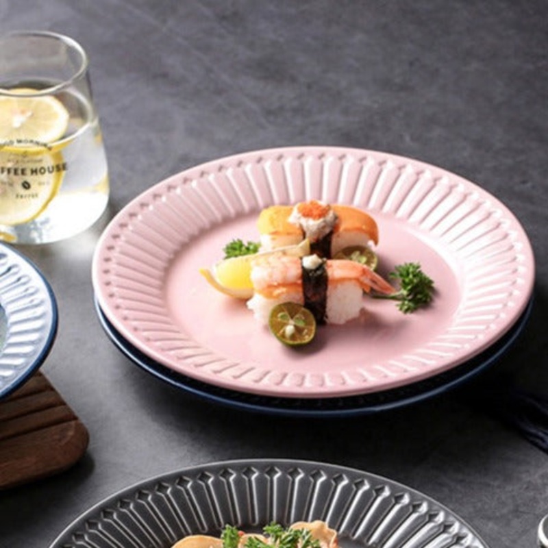 Royal Pasta Plate Pink 9 Inch
