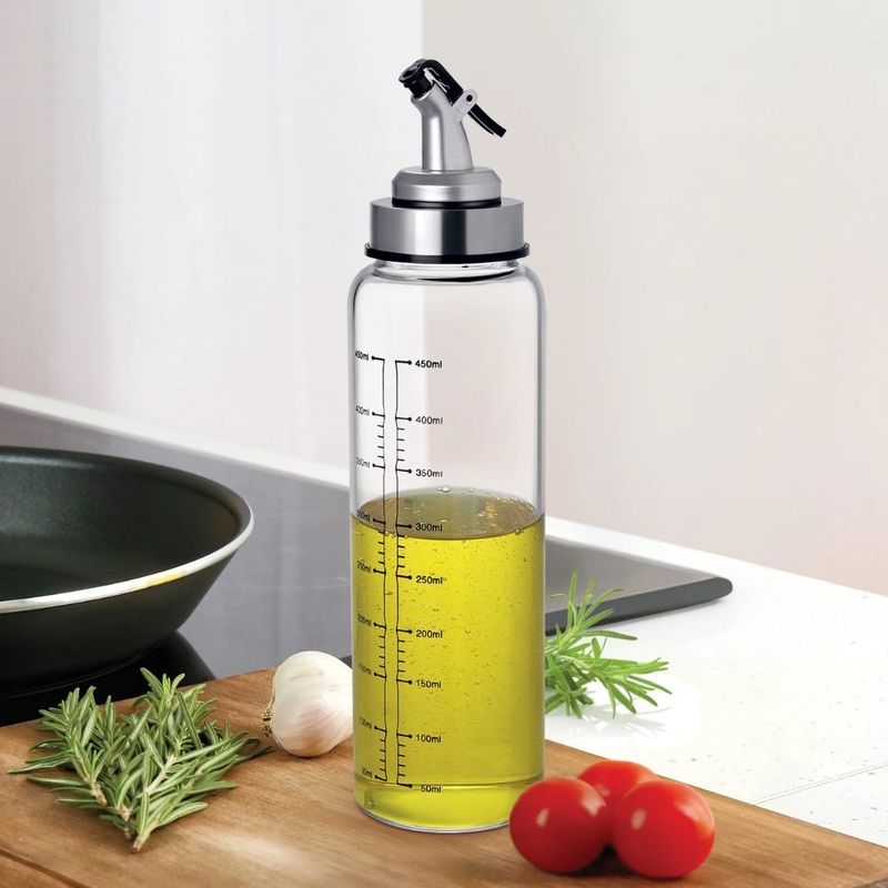 Treo Glide Glass Oil Dispenser | Transparent | 1 Pc