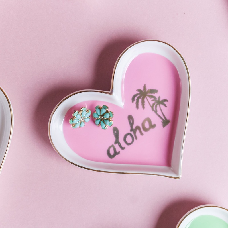 Aloha Heart Ceramic Small Plate