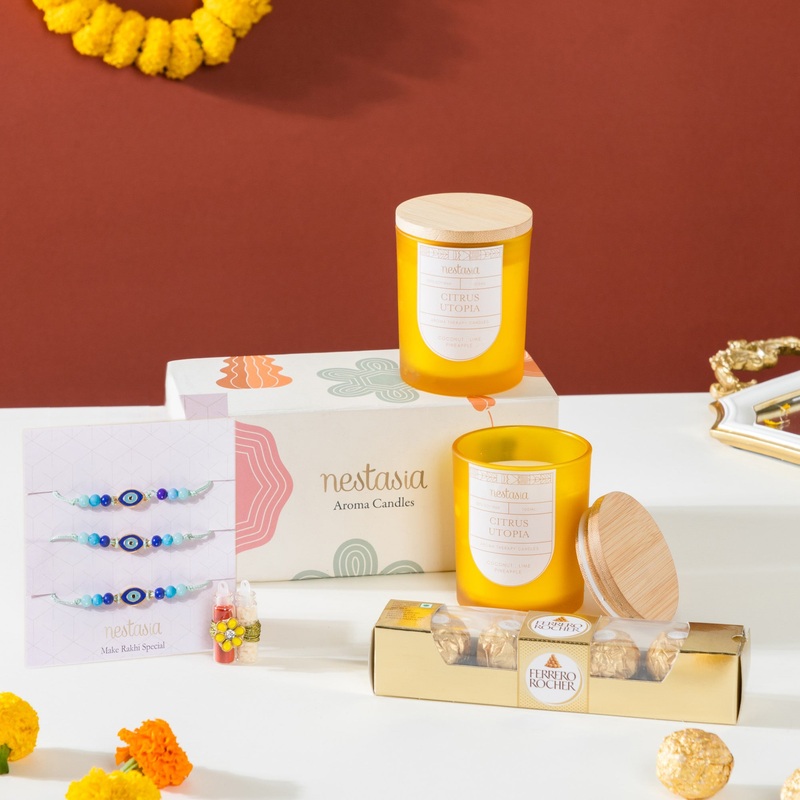 Candle Raksha Bandhan Gift Set Of 4
