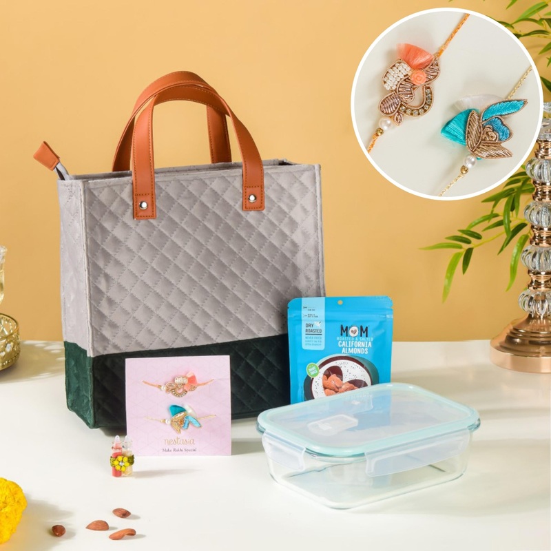 Lunch Time Rakhi Hamper For Brother Set Of 5