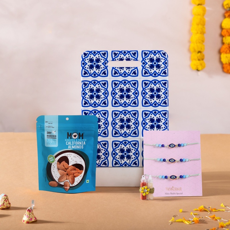 Rakhi Platter Hamper Set Of 4 For Him & Her
