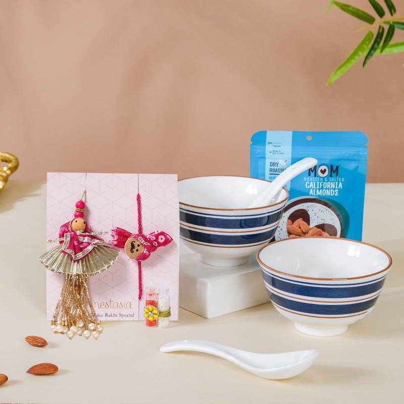 Soup Snack Rakhi Hamper For Siblings Set Of 8