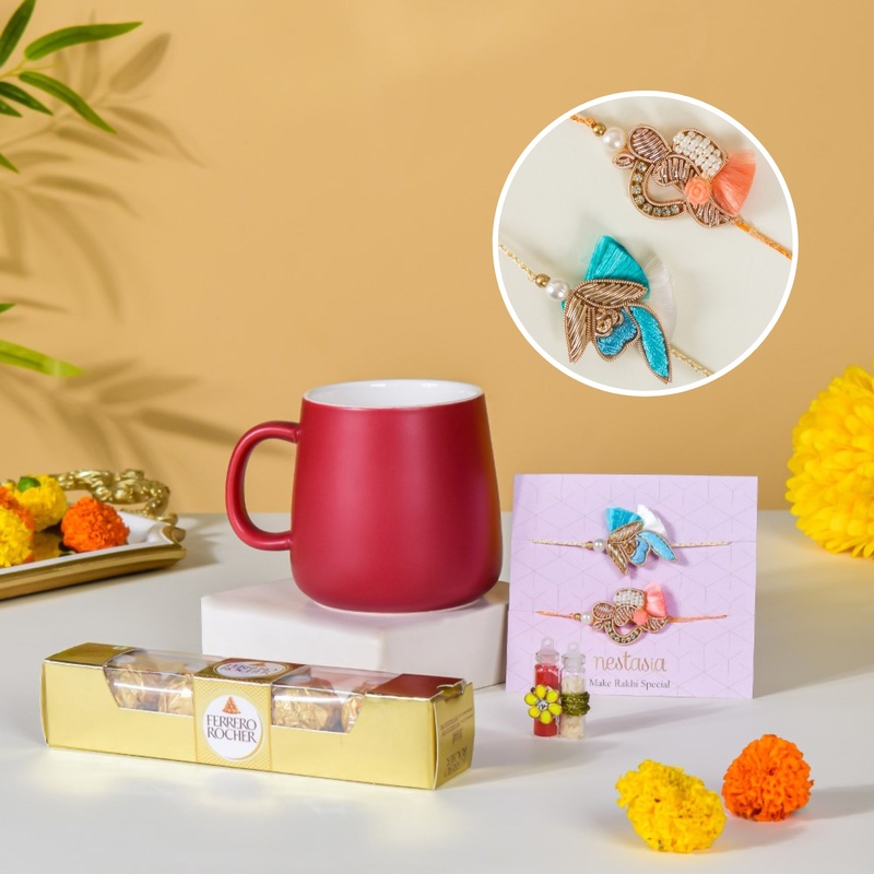 Tea Delight Rakhi Hamper Set Of 4