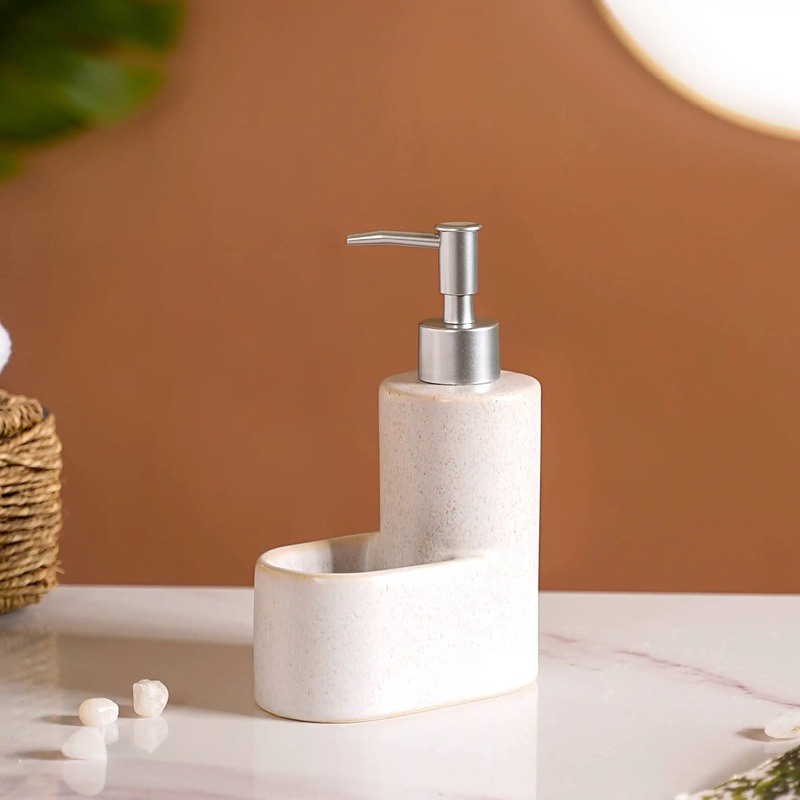 Ceramic Soap Dispenser With Stand