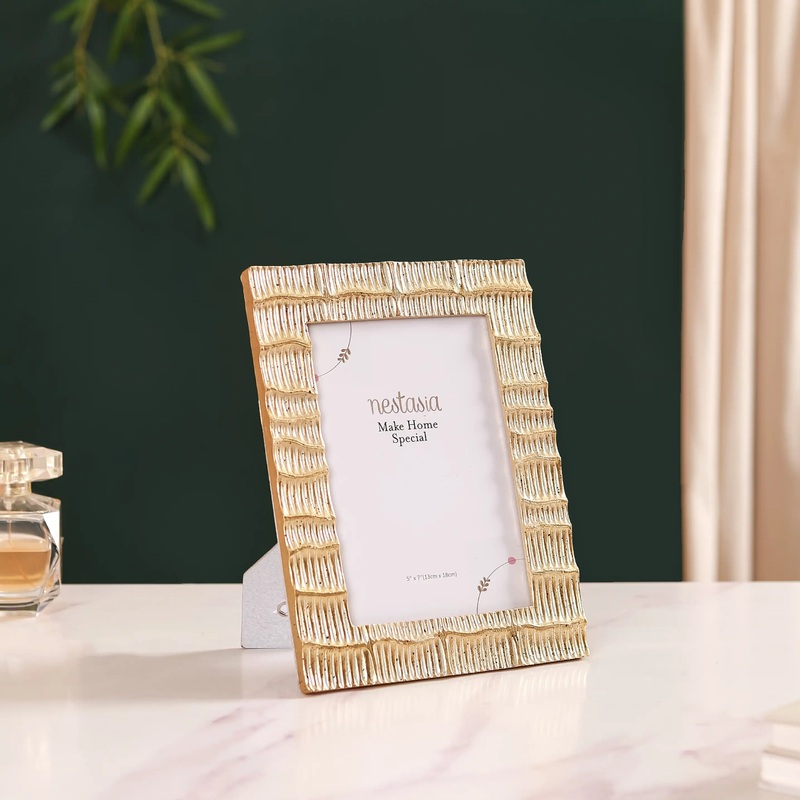 Chic Gold Photo Frame Decor 9.5"x7.5"