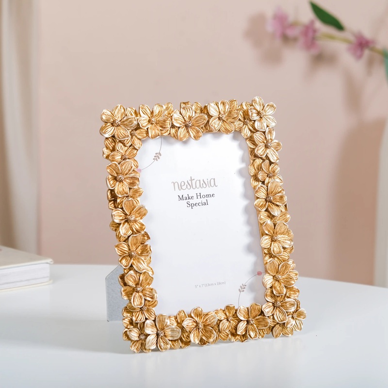 Floral Family Photo Frame Large 9.5"x7"