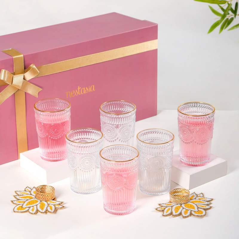 Glassy Glamour Gift Set Of 4