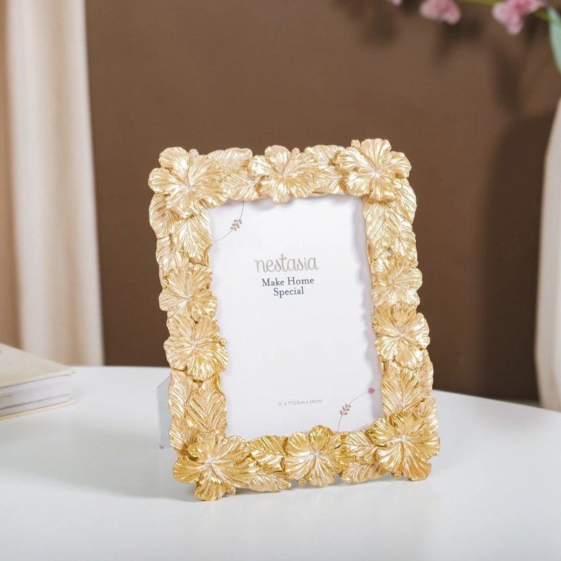 Hibiscus Glam Photo Frame Large 9.5"x7.5"