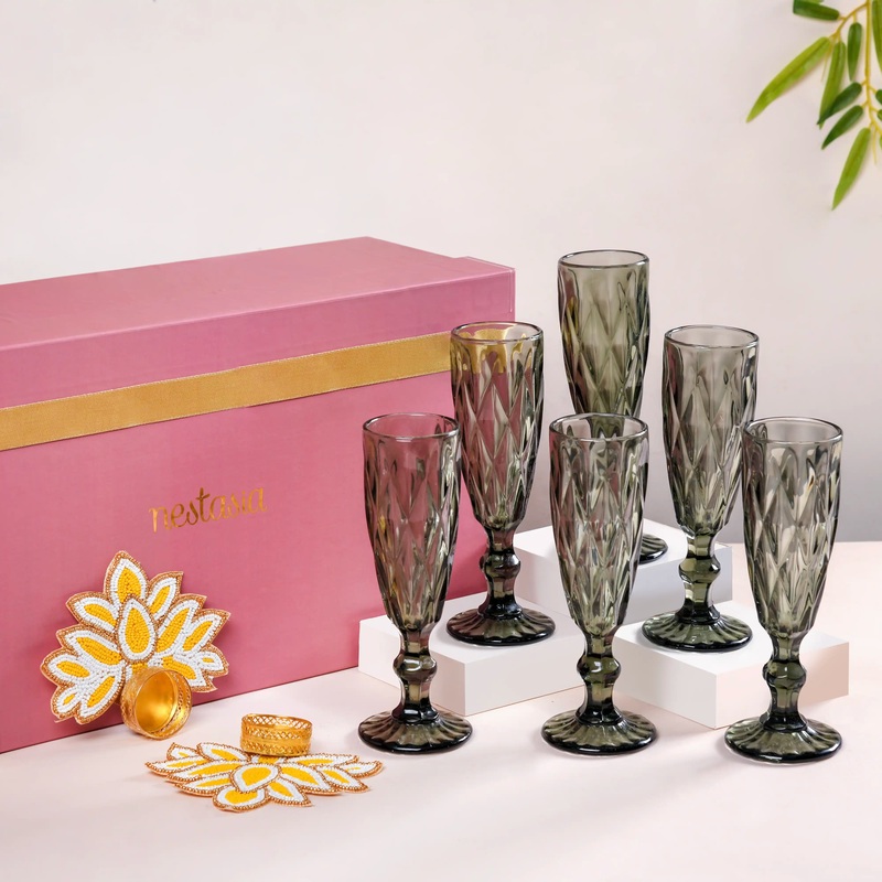 Luxe Drinkware Gift Hamper Set of 4