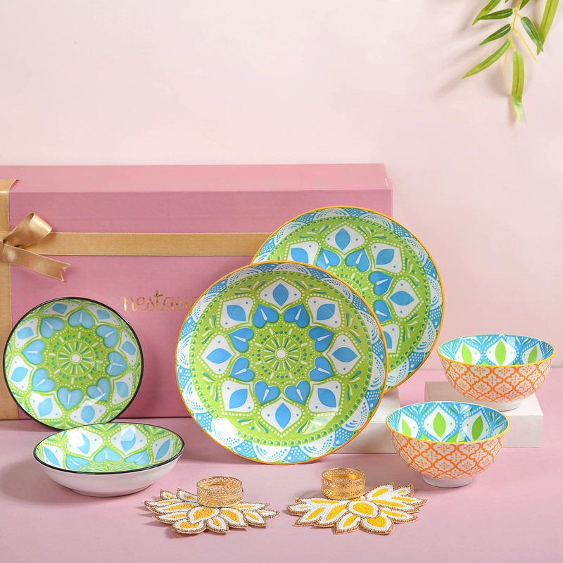 Mandala Tableware Gift Set of 7