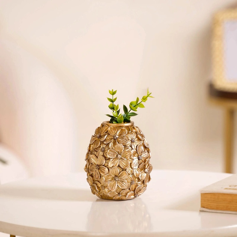 Mini Floral Vase Antique Bronze