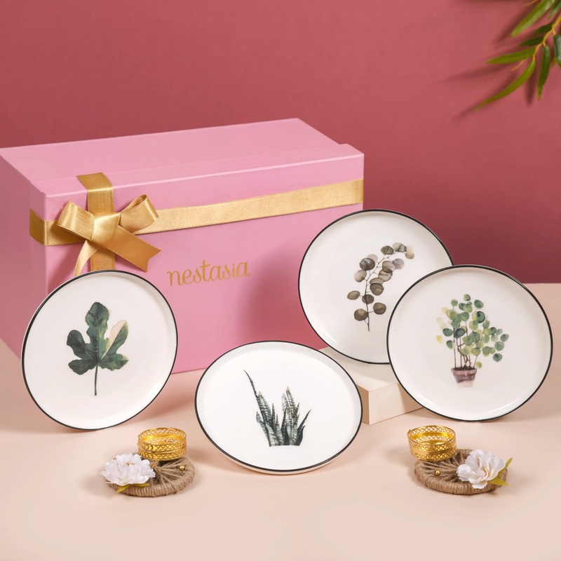 Plates Tea Light Gift Set of 7