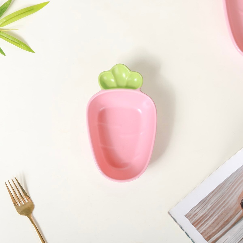 Radish Ceramic Snack Dish Pink 300 ml