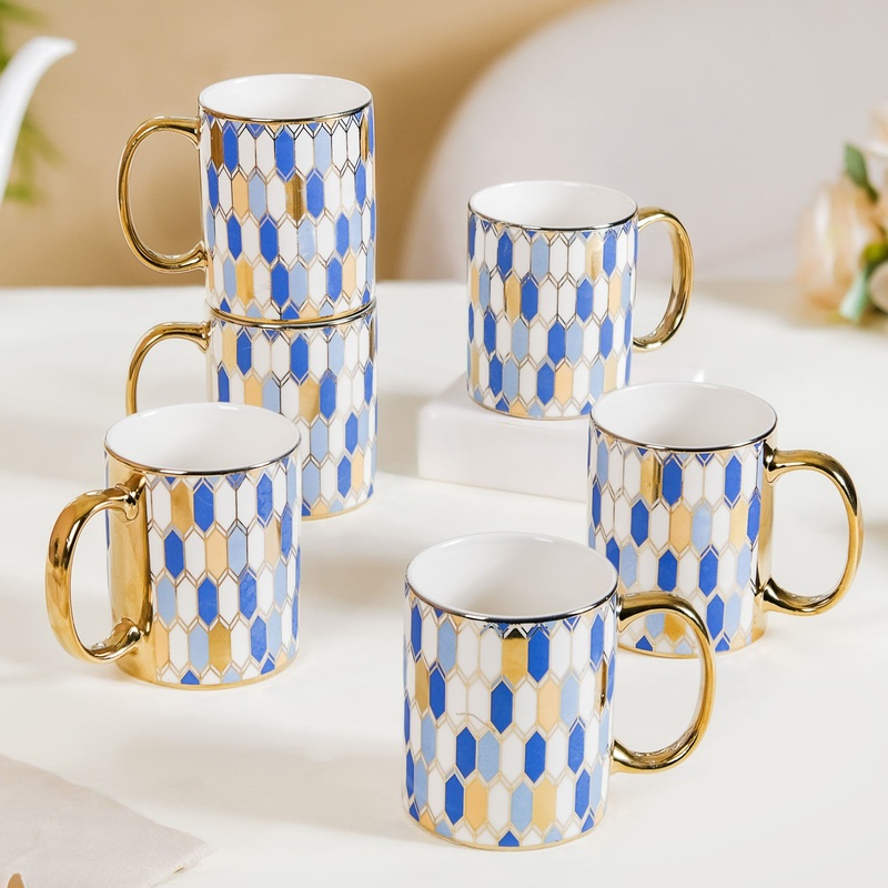 Splendor Ceramic Cup Set of 6 350ml